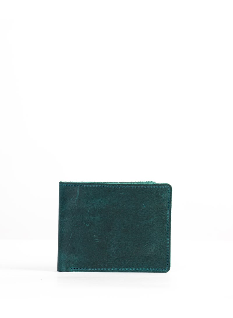 NASEEG Narmer Genuine Leather Wallet From Naseeg - Turquoise Crazy Horse - Image 2